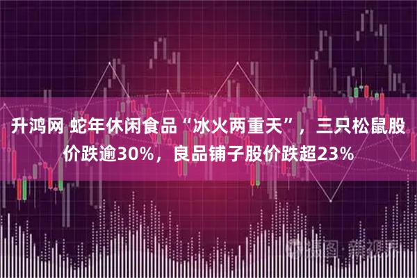 升鸿网 蛇年休闲食品“冰火两重天”，三只松鼠股价跌逾30%，良品铺子股价跌超23%